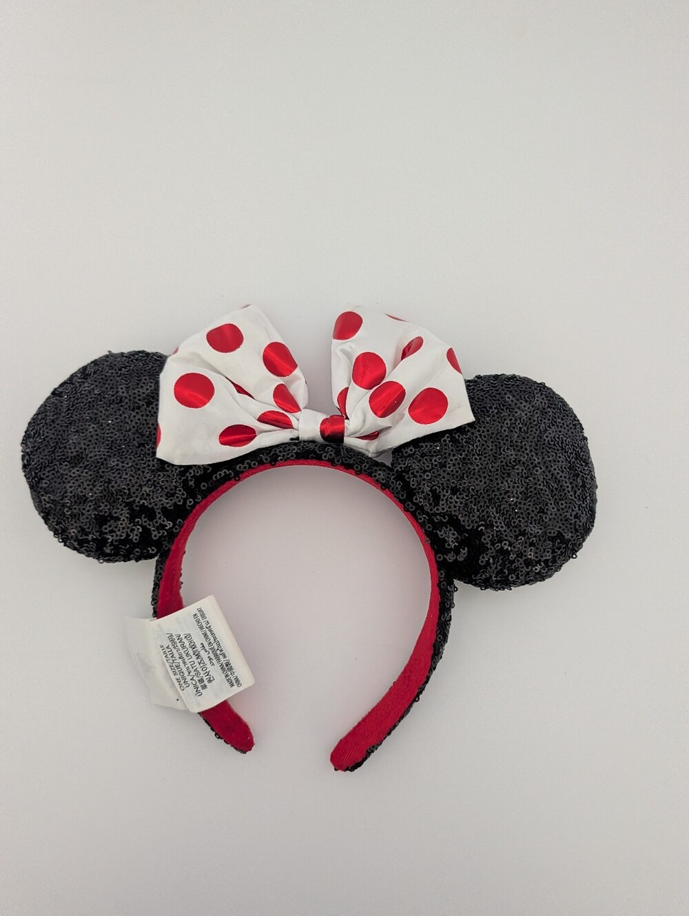 2022 Ears Red Polka Dot Sequins Disney Resort Disney Parks Minnie Mouse Headband